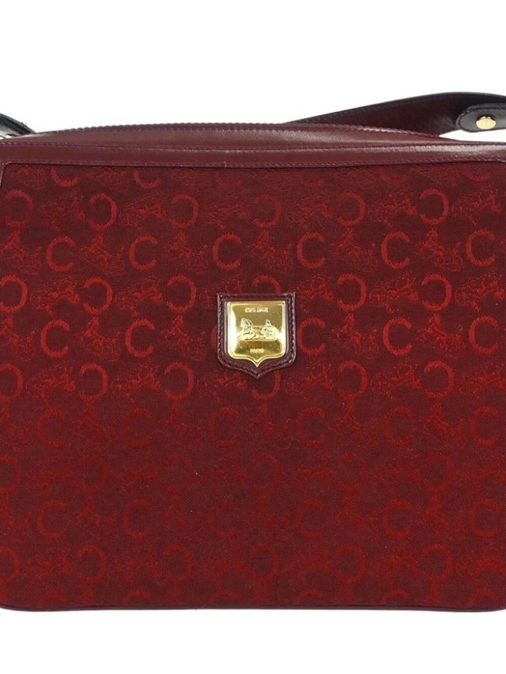 Celine Bordeaux C Macadam Shoulder Bag 145325
